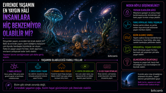 Evrende Yaşamın En Yaygın Hali İnsanlara Hiç Benzemiyor Olabilir mi?